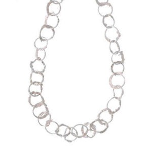 Eroded Silver Handmade Chain